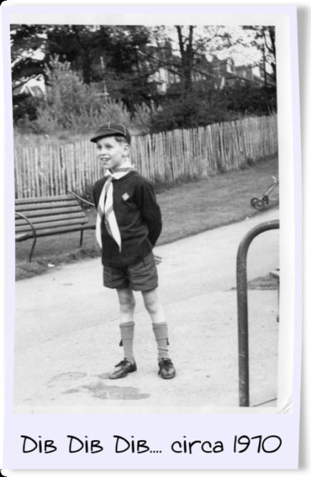 Andy Wright as young cub scout